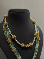 Traditional indian gold plated sterling silver necklace