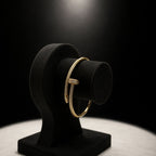 Tiffany Style 92.5 Silver with Gold Polish Kada