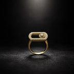 Tiffany Style 92.5 Silver with Gold Polish Kada