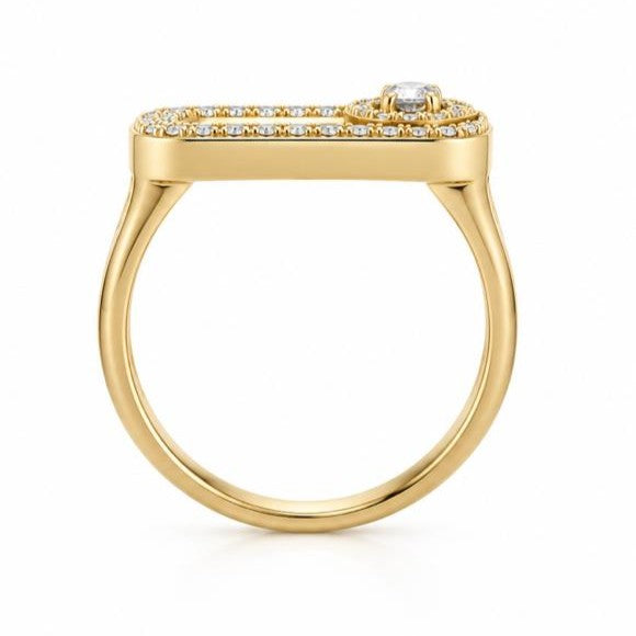 Tiffany Style 92.5 Silver with Gold Polish Kada